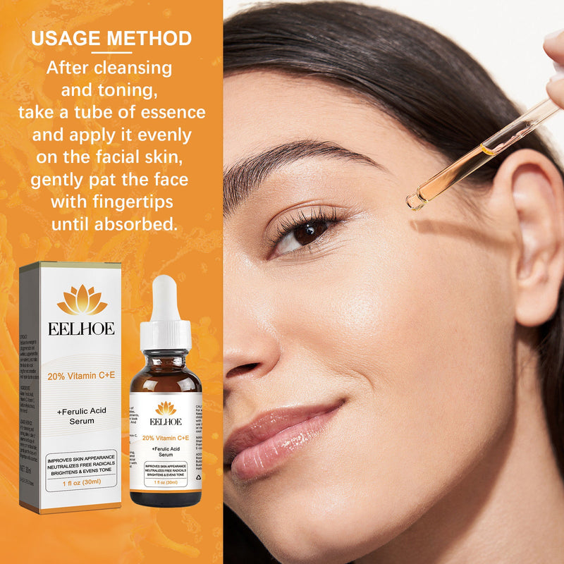 Vitamin C+E Essence Reduces Fine Lines, Hydrates, Brightening, And Restores Dark Skin