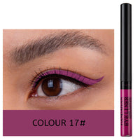 HANDAIYAN 12 Color Matte Color Liquid Eyeliner Long Lasting Non-Smudge Liquid Eye Shadow