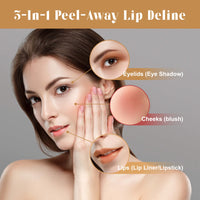 Tattoo Liner, Outline Lip Shape And Develop Lip Color Lasting Waterproof And Not Easy To Fade Peeling Lip Liner