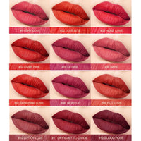 O.TWO.O Matte Lipstick Nude Brown Red Lips Makeup Velvet Silky Smooth Texture Long Lasting Waterproof Lip Stick 12 Colors