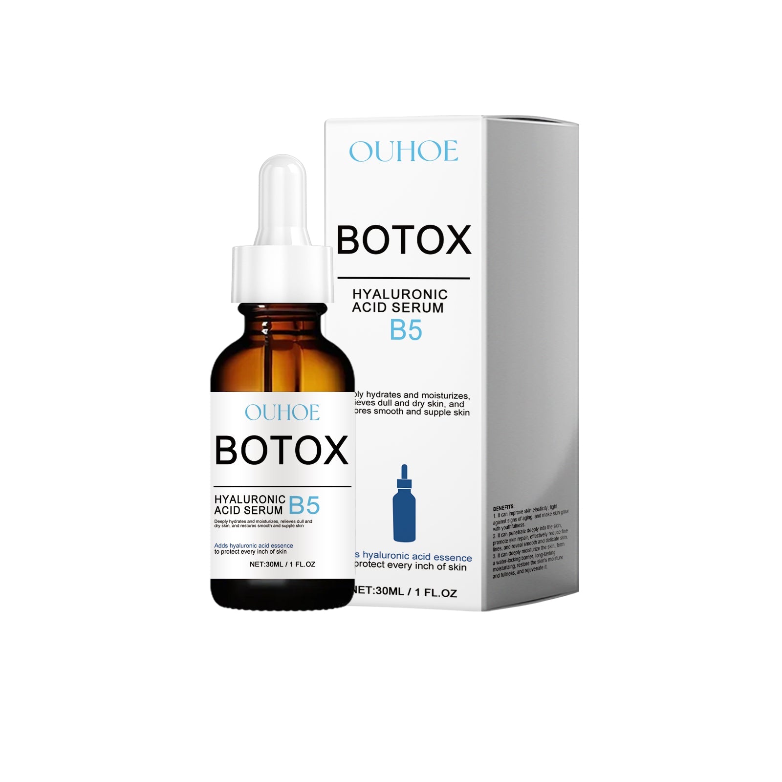 B5 Hyaluronic Acid Serum Hydrates And Nourishes Facial Skin