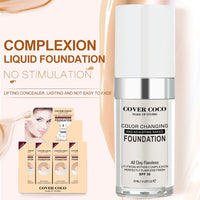 Color Changing Liquid Foundation Temperature Changing Complexion Liquid Foundation Color Changing Brightening Concealer Liquid Bb Cream