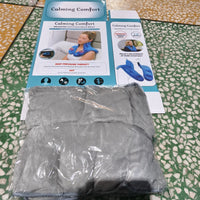 Microwave Heating Neck and Shoulder Wrap Gravity Weighted Strap Short Plush Neck and Shoulder Heating Pad with Hot/Cold Pack