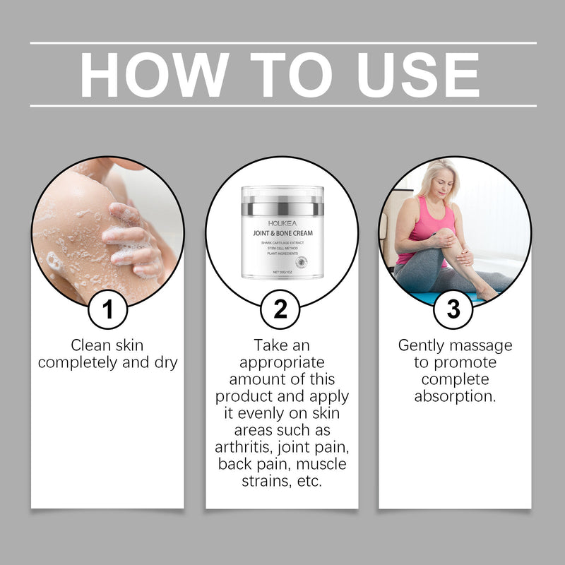 Houkea Shark Body Cream, Gentle Moisturizing Cream To Relieve Wrist And Knee Discomfort And Improve Flexibility
