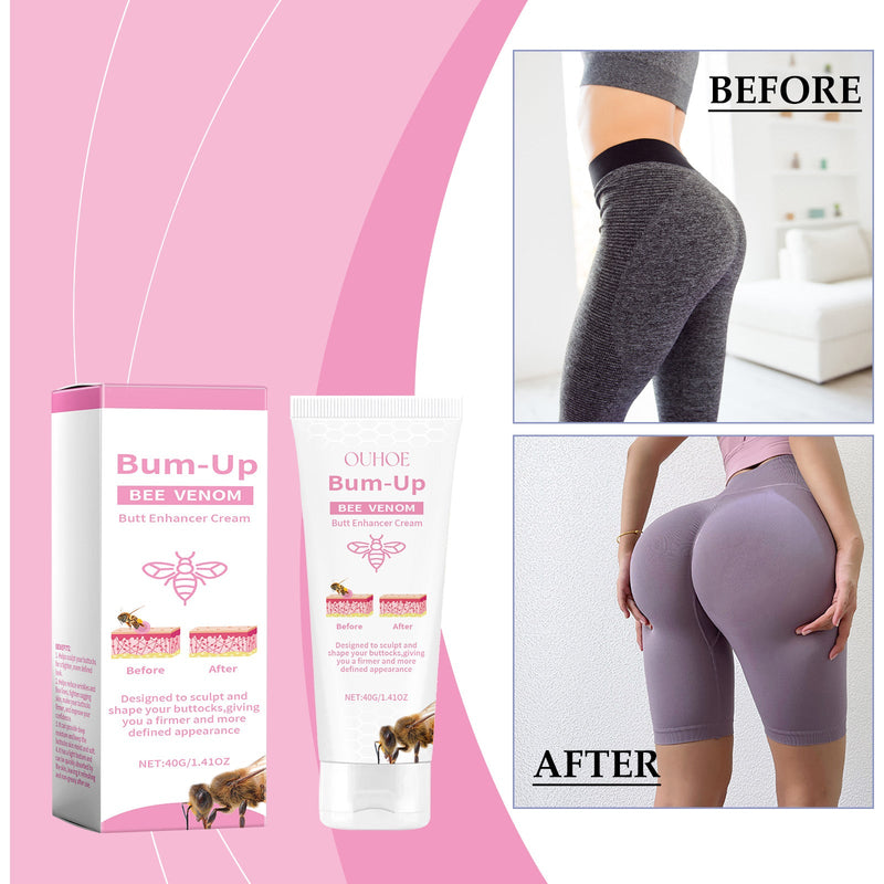 Ouhoe Bee Venom Buttock Sculpting Cream, Improves Skin Elasticity, Firming, Shaping And Plump Buttock Line Beauty Care Cream