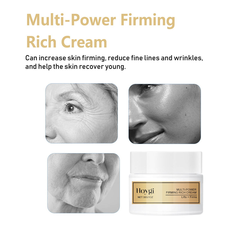 Multi-Power Firming Rich Cream, Lighten Fine Lines Eye Area Moisturizing Firming Skin Moisturizing Anti-Wrinkle Cream