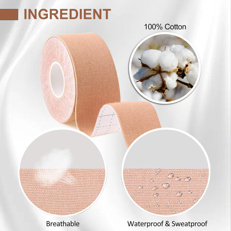 EELHOE Myofascial Face Tightening Band, Face Anti-Sagging Lift Chin V-Shaped Face Breathable Face Lifting Tape