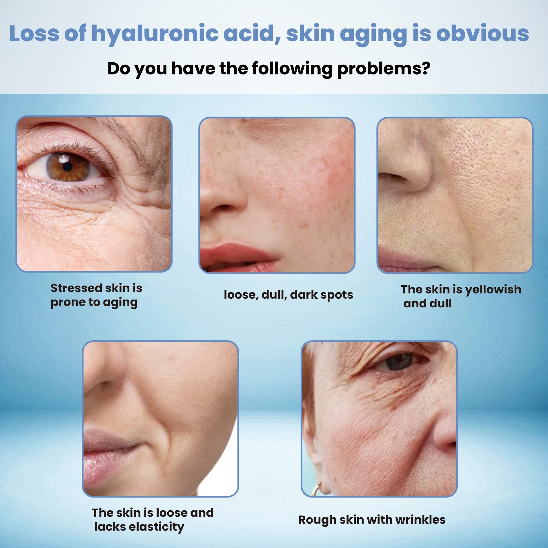 OUHOE Hyaluronic Acid Firming Serum Hydrating And Smoothing Skin Care Firming Serum