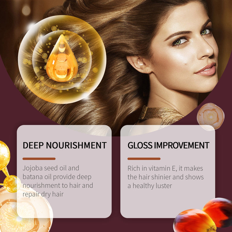 Batana Hair Oil Hair Care Improve Dry Hair, Smooth And Glossy Hair Essence Oil