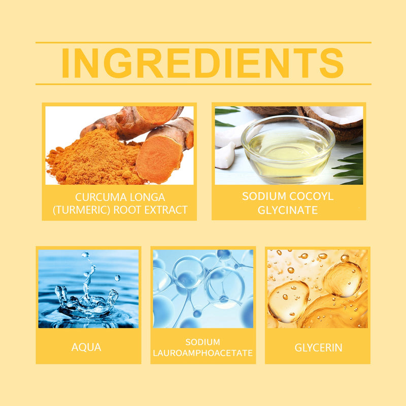 Turmeric Cleanser Mousse Cleansing Foam Gently Cleanses Skin With Pore Care Mousse Cleanser