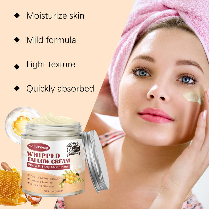 Tallow Skin Honey Cream Gently Moisturizes And Hydrates Skin, Firming And Refreshing Skin