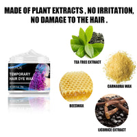 Temporary Party Wax Set, Halloween Party Temporary Convenient Hair Easy To Color And Wash