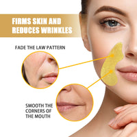 24k Gold Nasolabial Folds Patch, Gently Reduces Fine Lines And Nourishes Facial Firmness And Smoothness