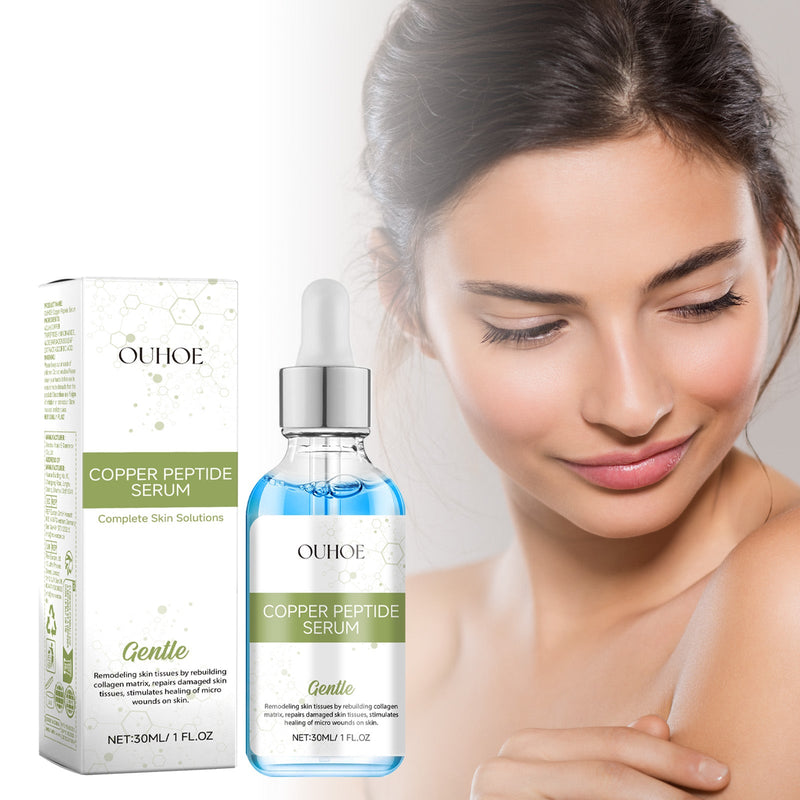 Copper Peptide Serum, Hydrating Brightens The Moist Firming Skin Fade Out Fine Lines Shine White Essence