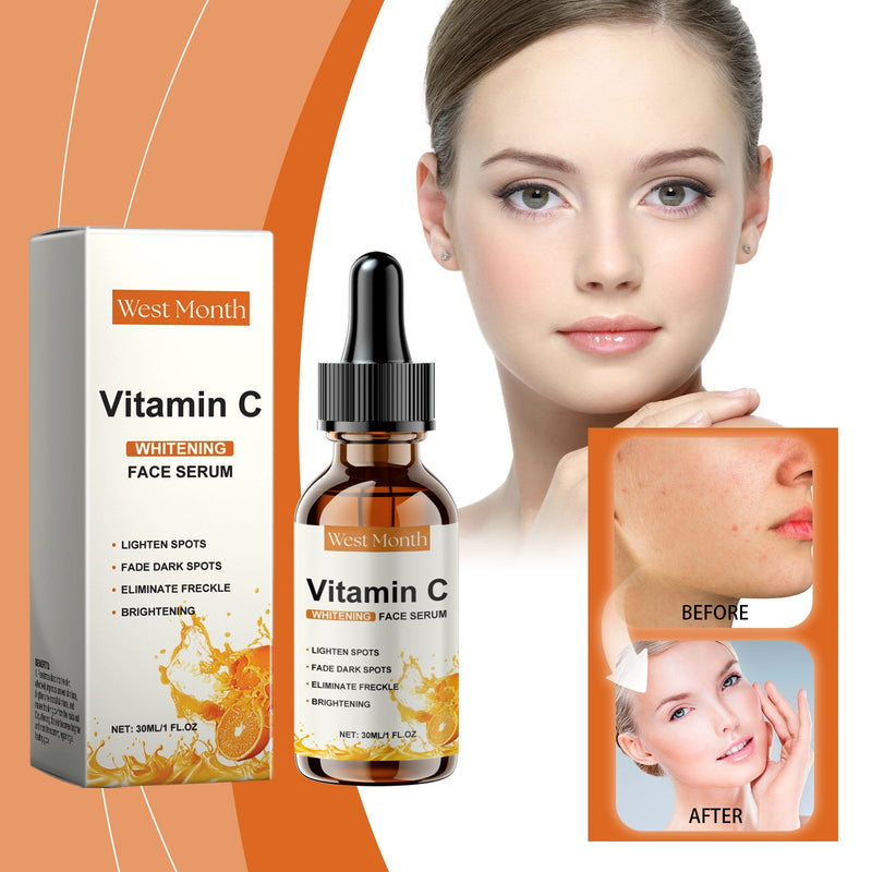 West&Month Vitamin C Face Serum, Moisturizing, Hydrating, Brightening, Tender And Smooth Skin Essence