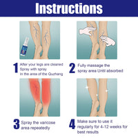 OUHOE Intravenous Spray, Relief Of Varicose Blood Vessel Bulge Pain Intravenous Massage Treatment Spray