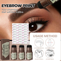 EELHOE Hairline Brow Print Brow Cake Hairline Brow Print Natural Lazy Eyebrows Quick Makeup Brow Print