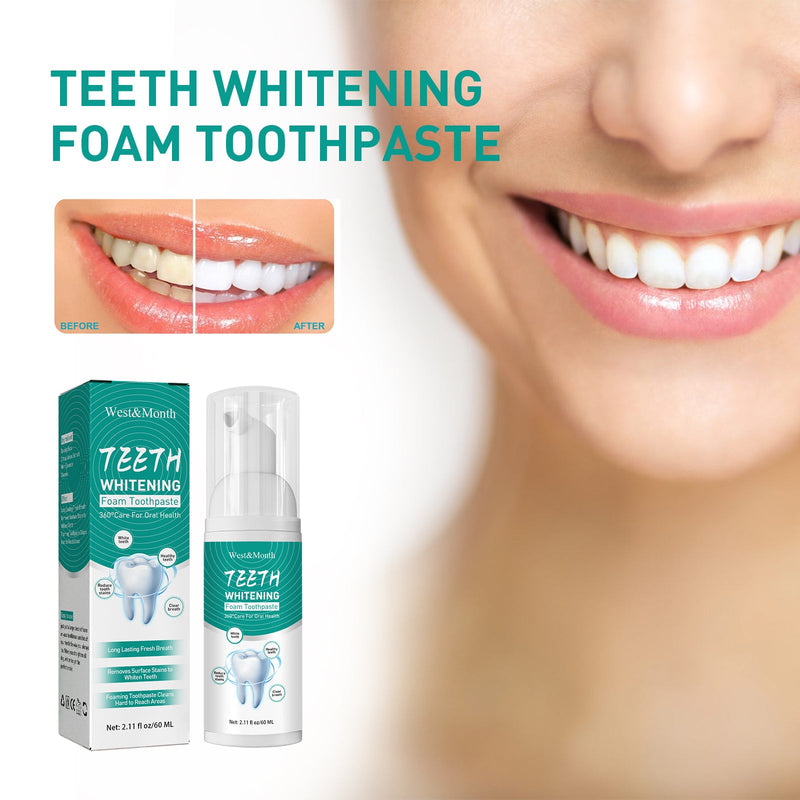 Foam Toothpaste Breath Freshening Whitening Toothpaste Tooth Anti-Moth Mouth Cleaning Tooth Stains And Gum Care