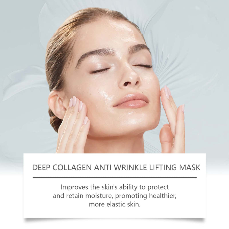Collagen Anti-Wrinkle Mask, Facial Facial Moisturizing, Hydrating, Firming And Smoothing Fine Lines Mask