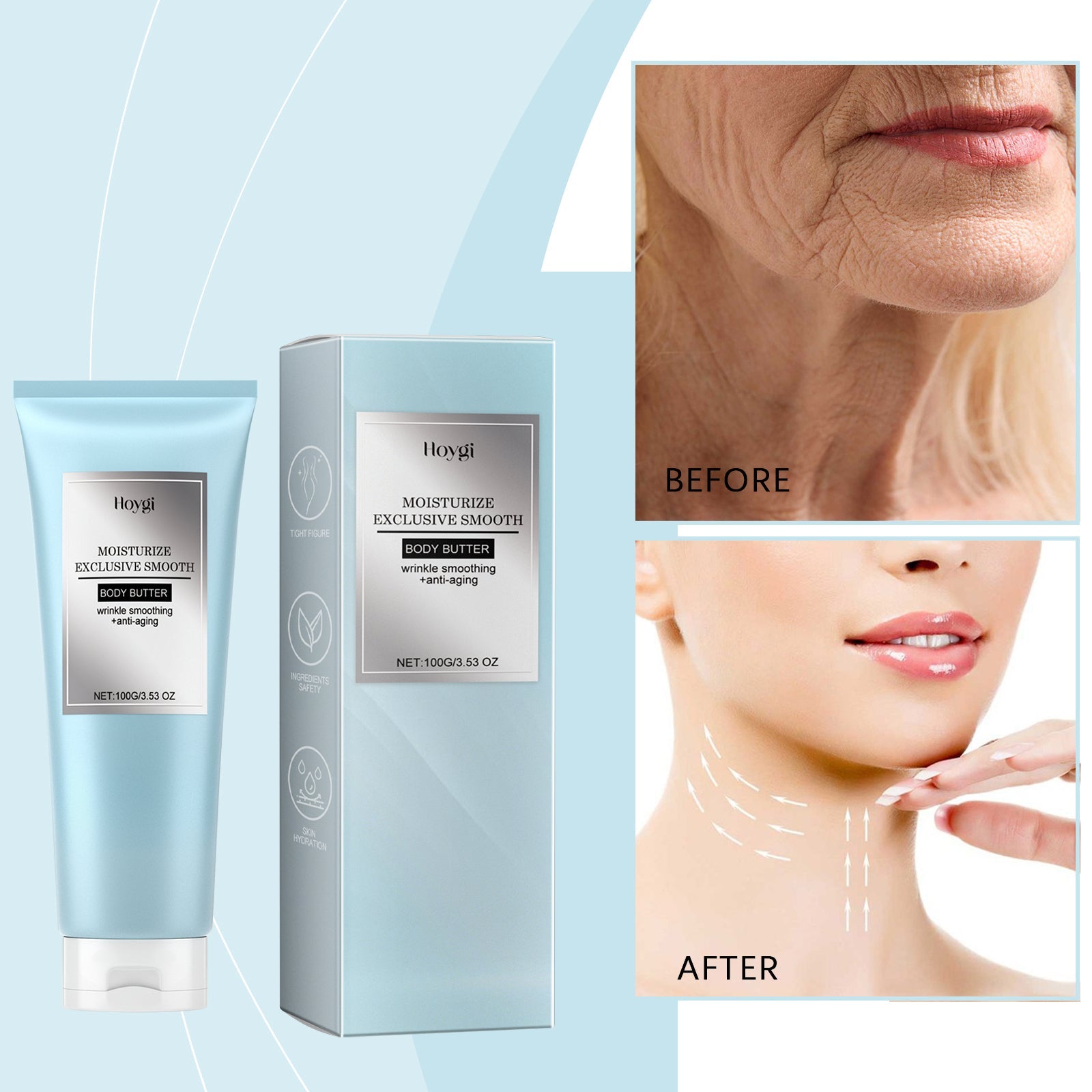 Body Butter Anti-Wrinkle Firming Cream, Hydrating And Moisturizing Skin And Smoothing Fine Lines Firming Skin Cream