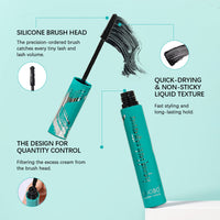 Green Box Mascara, Water-Removable, Long-Lasting, Smudge-Proof, Volumizing &amp; Lengthening, Waterproof, for Lash Enhancement
