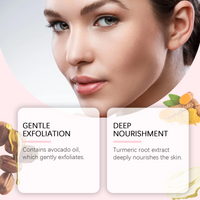 Turmeric Beauty Scrub Gently Cleanses Body Skin Exfoliating Soft Moisturizing Moisturizing Scrub