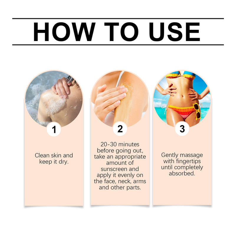 OUHOE Moisturizing And Protective Cream, Summer Outdoor Mild Moisturizing Moisturizing Light Non-Sticky Isolation Protection Cream