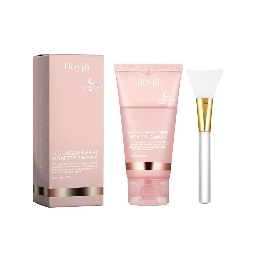 75/150ML Collagen Peel off Face Mask Deeply Hydrating Moisturizing Night Wrapping Mask Cream Firming Skin Peel-Off Facial Mask