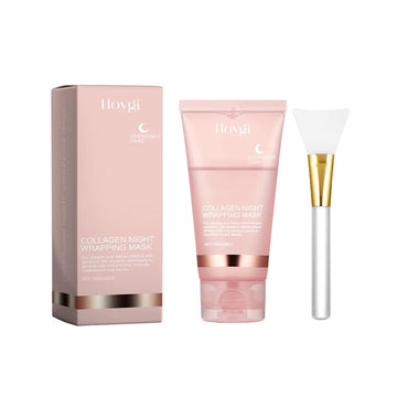 75/150ML Collagen Peel off Face Mask Deeply Hydrating Moisturizing Night Wrapping Mask Cream Firming Skin Peel-Off Facial Mask