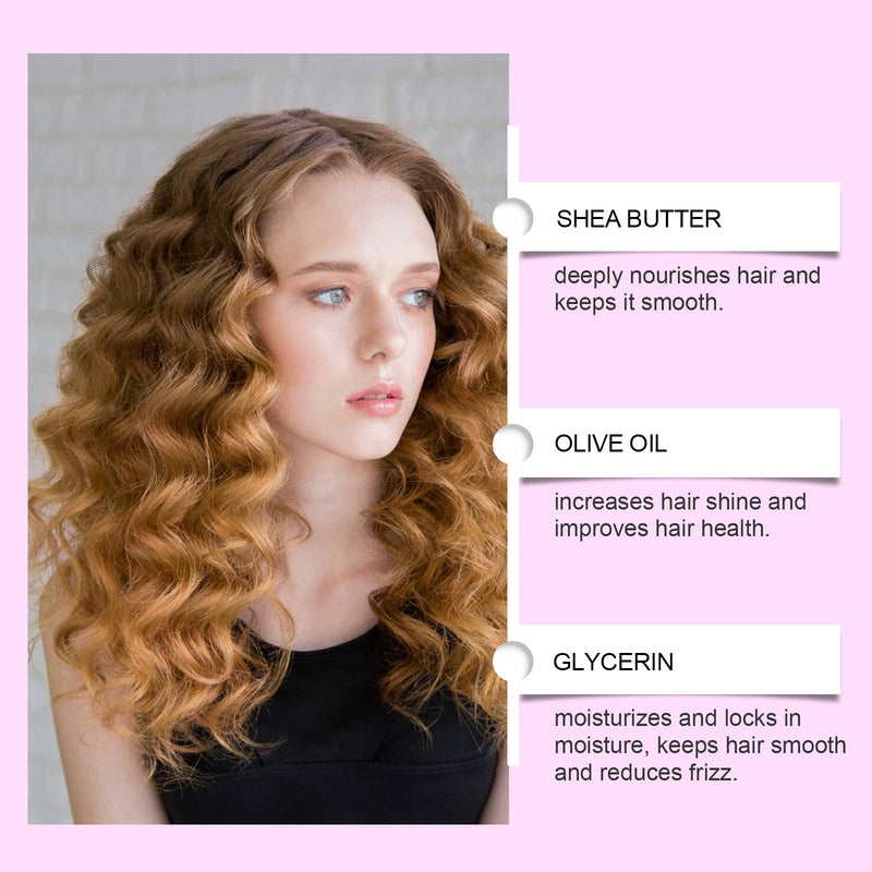 Non-Evaporating Film Curl Cream Nourishes And Restores Curly Hair Elastic Volumizing Long Lasting Styling Cream For Lazy People