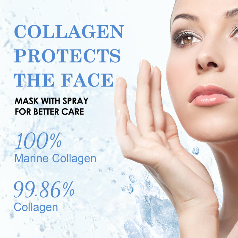 Collagen Mask, Hydrating And Moisturizing Skin Hydrates And Reduces Fine Lines On The Face