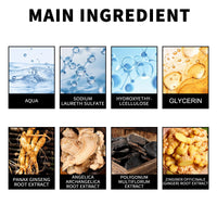 Dark Hair Shampoo, Polygonum Multiflorum Essence Moisturizes And Nourishes Hair Natural Black Hair Silky Glossy Shampoo