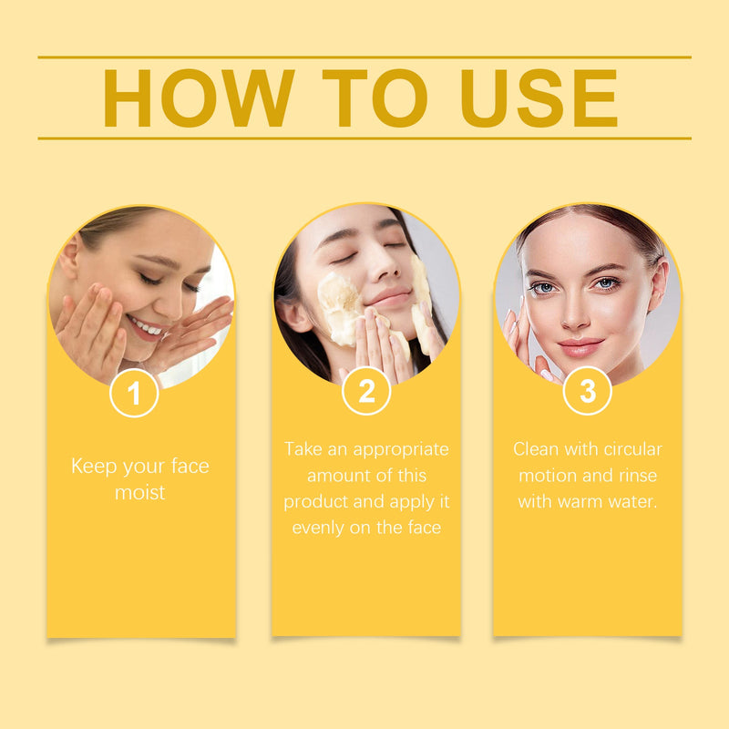 Turmeric Cleanser Mousse Cleansing Foam Gently Cleanses Skin With Pore Care Mousse Cleanser