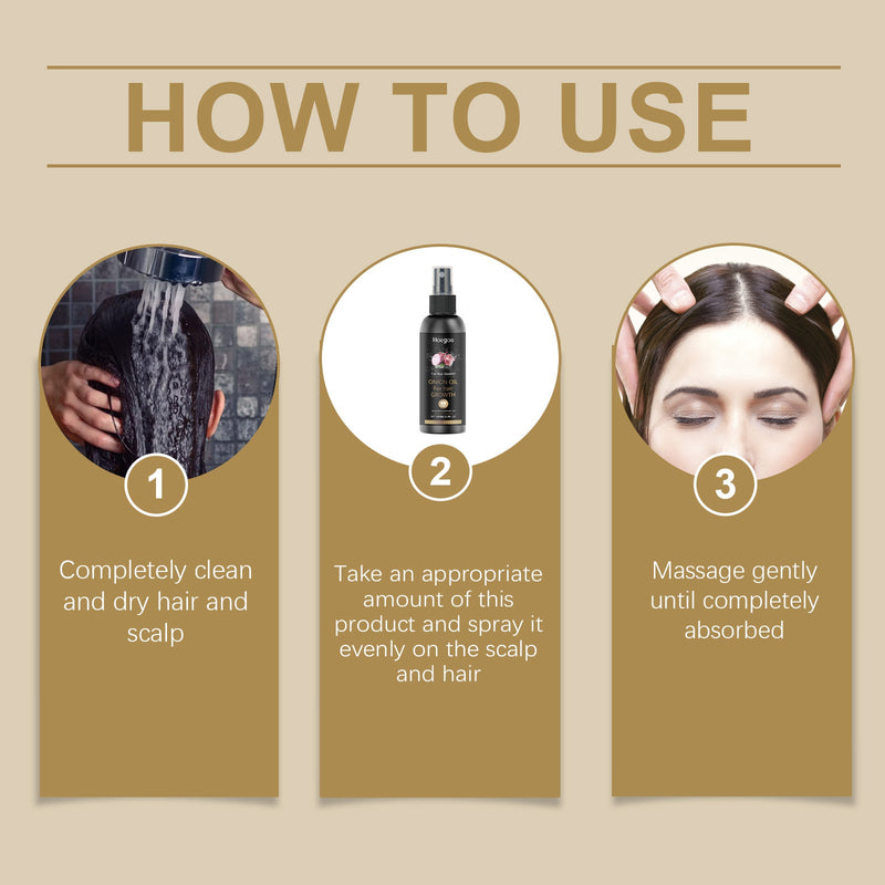 Onion Oil Hair Care Essential Oil Spray Gently Hydrates Hair Follicles Brightening Care Moisturizes And Softens Hair