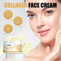 WIYUN Collagen Face Cream, Firming And Tender Skin Brightening Anti-Wrinkle Cream For Wrinkle Lifting And Wrinkling