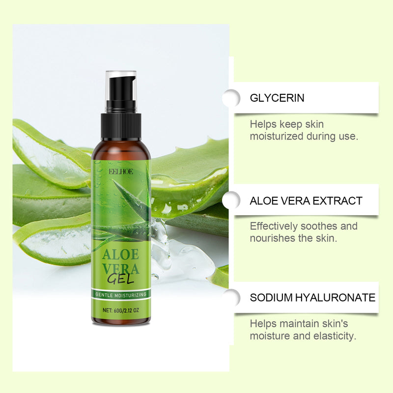 EELHOE Aloe Vera Essence Gel, A Gentle Ingredient, Nourishes And Moisturizes The Skin. It Is A Daily Skin Care Essence