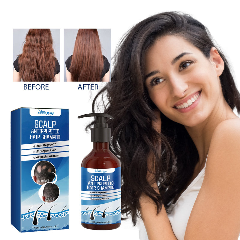 Scalp Antipruritic Hair Shampoo, Smoothing Hair And Moisturizing Scalp Dense Hair Anti-Fixative Shampoo