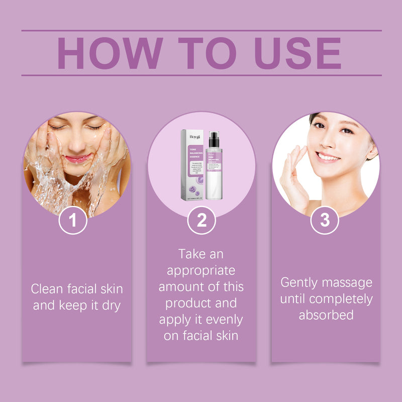 Tone Balancing Essence, Desalination Moisturizing Facial Spots Moist Shine Bright Skin Essence