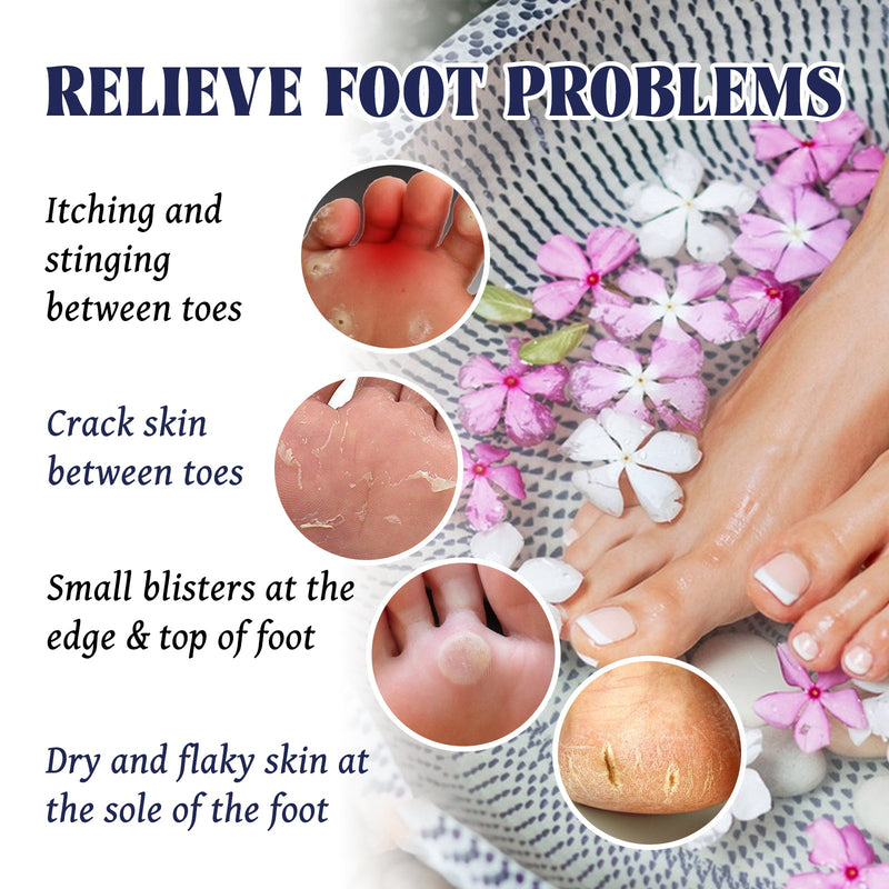 Soothing Cleansing Foot Pain Relief Soak, Relieve Foot Swelling And Pain Gray Nail Moisturizing Care Clean Foot Bath Kit