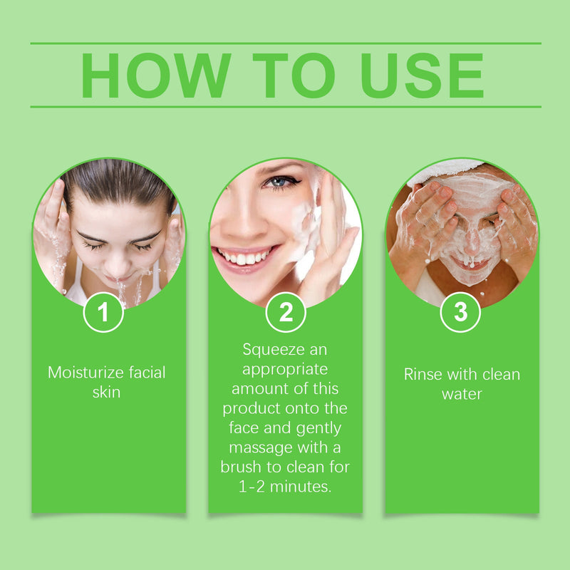 West&Month Aloe Vera Foam Cleanser Moisturizes, Moisturizes, Gently Cleanses Pores And Refreshes
