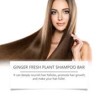 Hoegoa Ginger Shampoo Soap For Scalp Daily Cleanses Frizzy Hair, Nourishes And Softens Hair Shine Treatment Soap