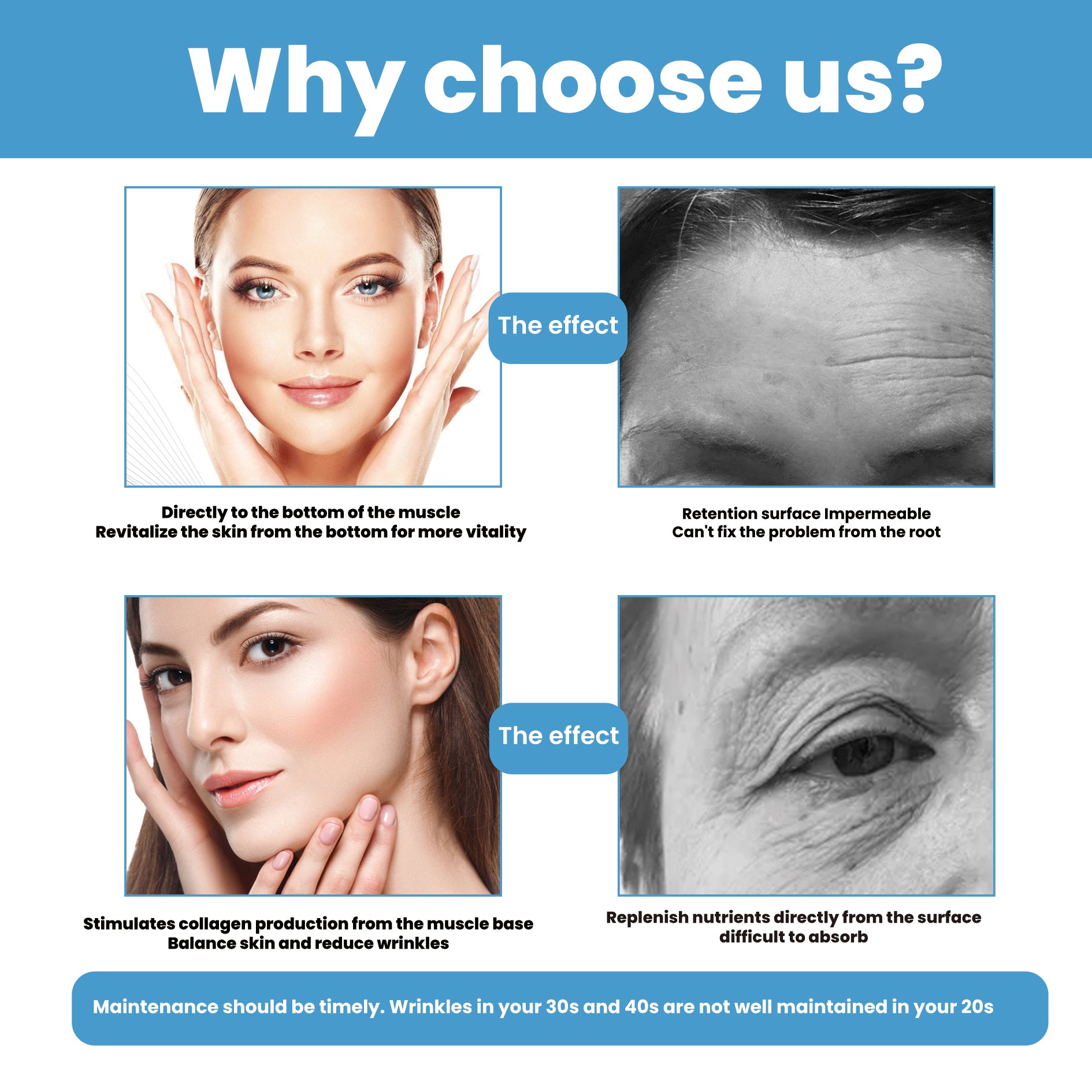 OUHOE Hyaluronic Acid Firming Serum Hydrating And Smoothing Skin Care Firming Serum