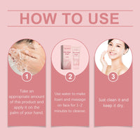 West&Month Rice Cleanser, Moisturizing And Cleansing Face, Clean, Refreshing And Non-Greasy, Brightening Complexion