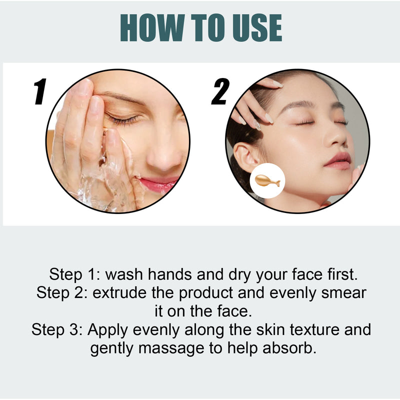 Anti-Aging Essence Capsules, Firming And Lifting Moisturizing Facial Skin Lighten Fine Lines, Moisturize And Lighten Skin