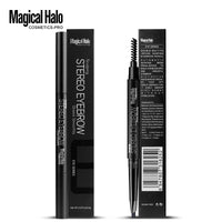 Magical Halo Automatic Eyebrow Pencil With Brush Eyebrow Enhancer Double-end Rotatable Long Lasting Eye Brow Pen Makeup Tools