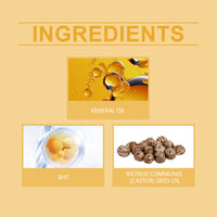 OUHOE Organic Castor Oil Moisturizes And Hydrates Hair, Eyebrows, Skin, Body Multi-Effect Care Gentle Massage