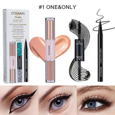 Mascara + Liquid Eyeliner + Liquid Eyeshadow01#