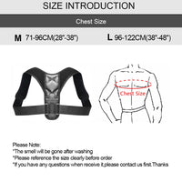 Adjustable Back Posture Corrector Clavicle Spine Back Shoulder Lumbar Brace Support Belt Posture Correction Prevents Slouching