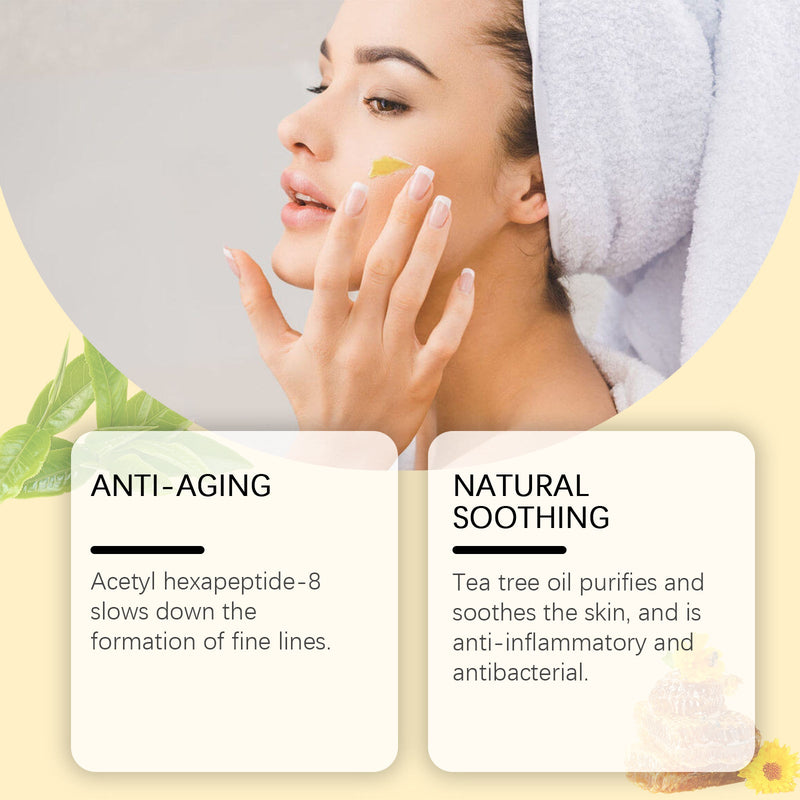 Houkea Bee Venom Skin Care Cream, Daily Skin Care Soothe Redness Improve Skin Brightening And Firming Skin Cream