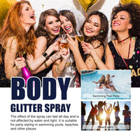 Flash Spray, Party Atmosphere Brightening Glitter Powder Highlighter Spray